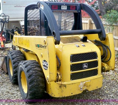 2004 john deere 240 skid steer for sale|damaged skid steer for sale.